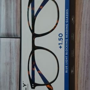 The Only reading  glasses  The Poet Round Tortoise  🐢 frames +1.50 Blue Light